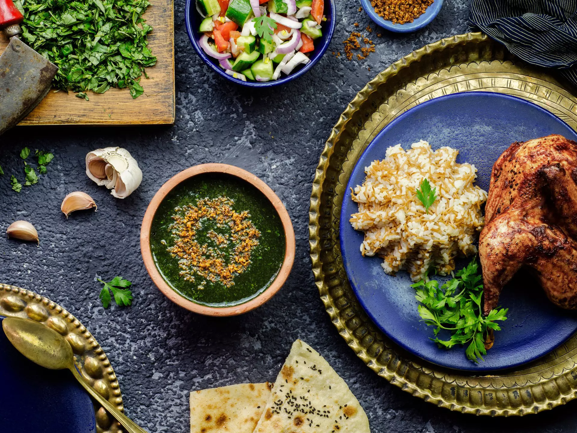 Dark, soupy molokhiyya, loved by Egyptians since the time of the pharaohs, often divides foreign visitors. Dina Saeed / Shutterstock