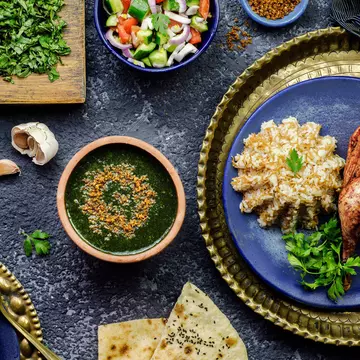 Dark, soupy molokhiyya, loved by Egyptians since the time of the pharaohs, often divides foreign visitors. Dina Saeed / Shutterstock