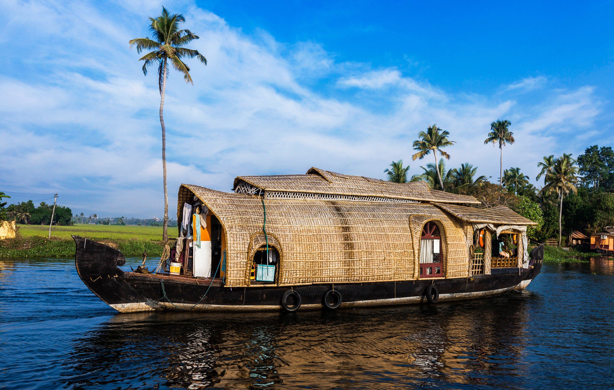 Kerala Houseboat, India.