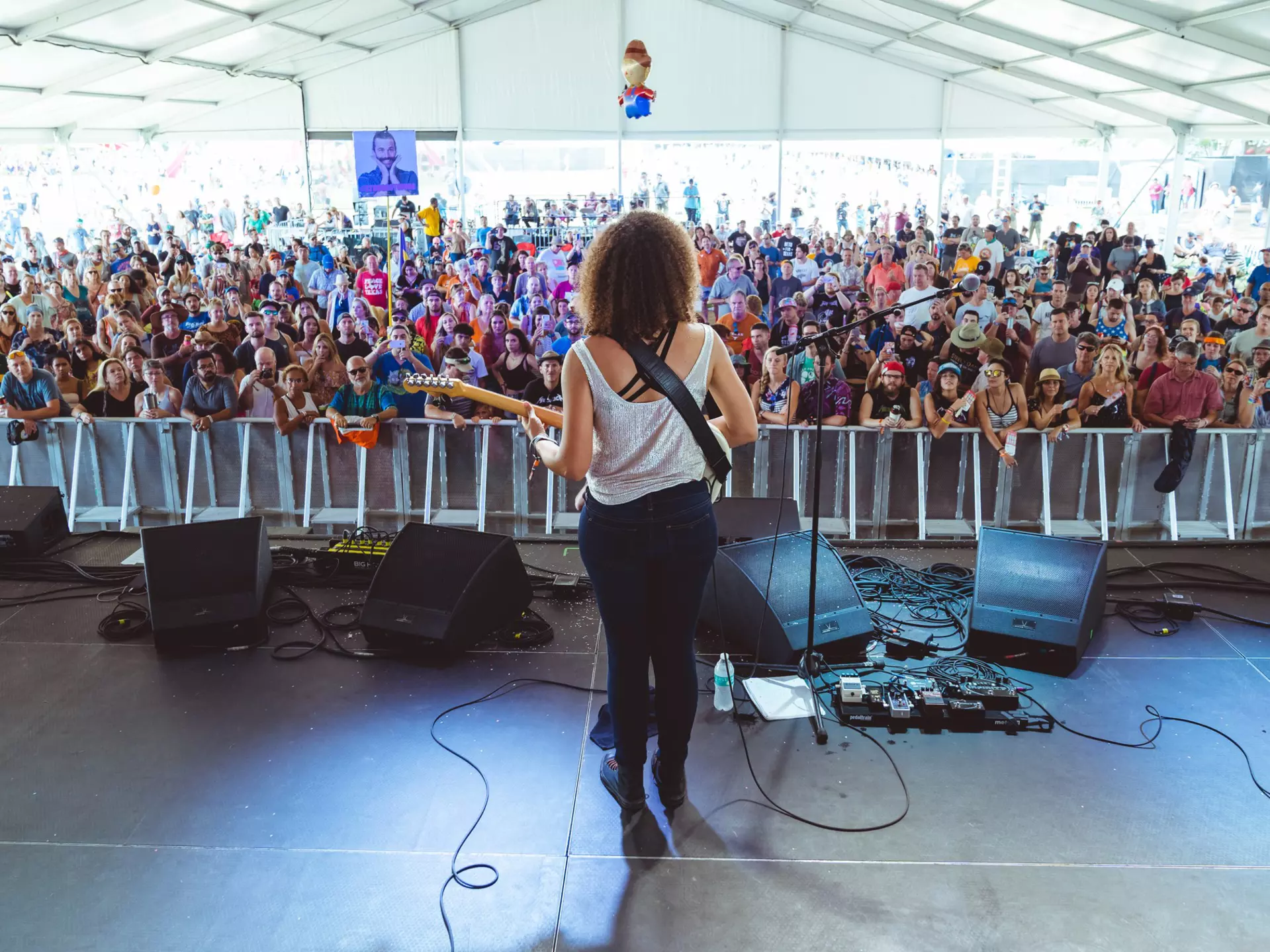 AUSTIN, TX / USA - OCTOBER 6th, 2018:  Jackie Venson performs onstage at Zilker Park during Austin City Limits 2018 Weekend One.  License Type: media  Download Time: 2021-10-06T11:42:57.000Z  User: clairenaylor  Is Editorial: Yes  purchase_order:   