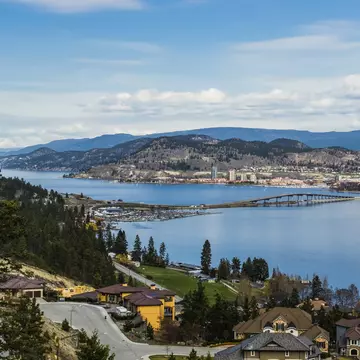 Okanagan Lake Bridge Kelowna BC Canada