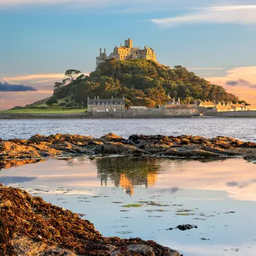 The walkway at St Michael mount