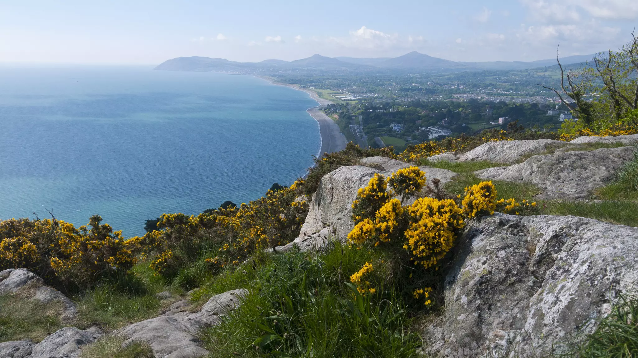 Killiney Beach near Dublin is popular with swimmers and families © leverstock/Getty Images