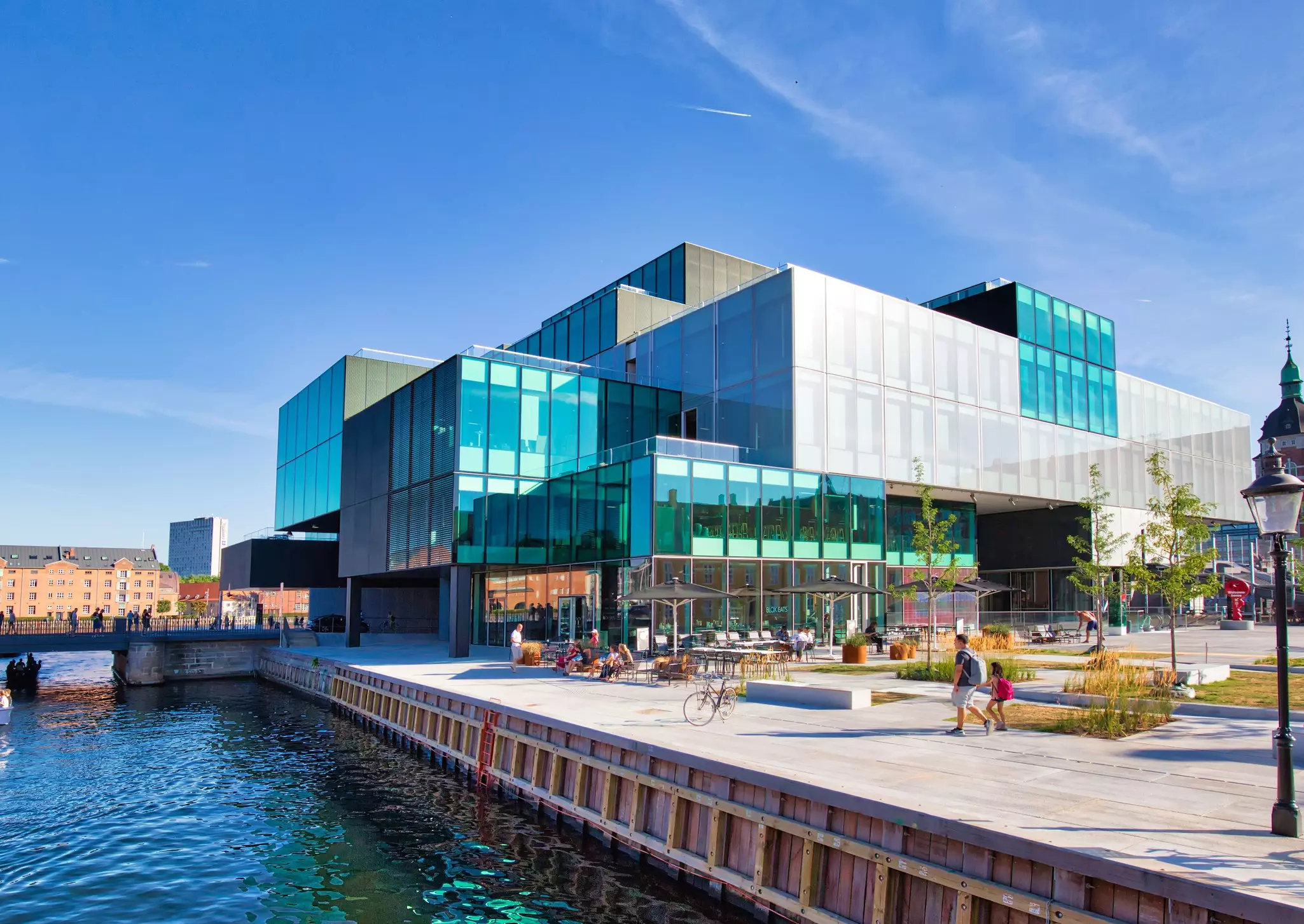 Copenhagen, Denmark: The BLOX building, a new prestige building for architecture and design on Christians Brygge in Copenhagen. (Also housing the Danish Architecture Centre)