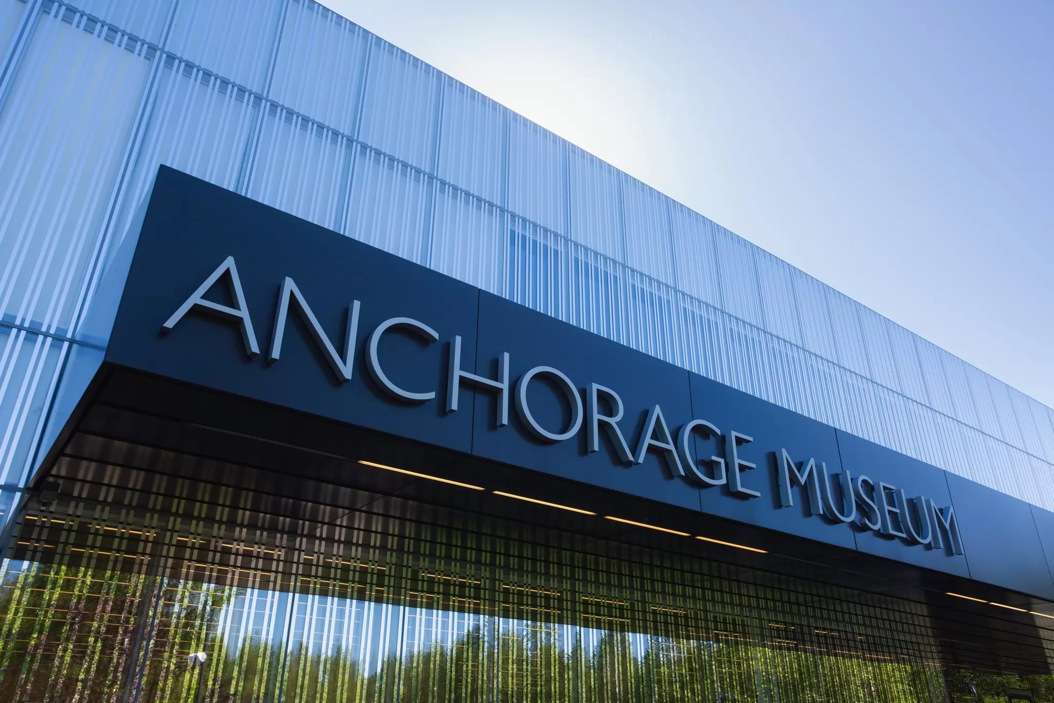 Anchorage, Alaska - May 23, 2022:The front entrance of the Anchorage Museum., License Type: media, Download Time: 2026-07-07T16:29:45.000Z, User: rorymoulton17, Editorial: true, purchase_order: 65050 - Digital Destinations and Articles, job: Lonely Planet, client: LP App Content, other: Rory Moulton