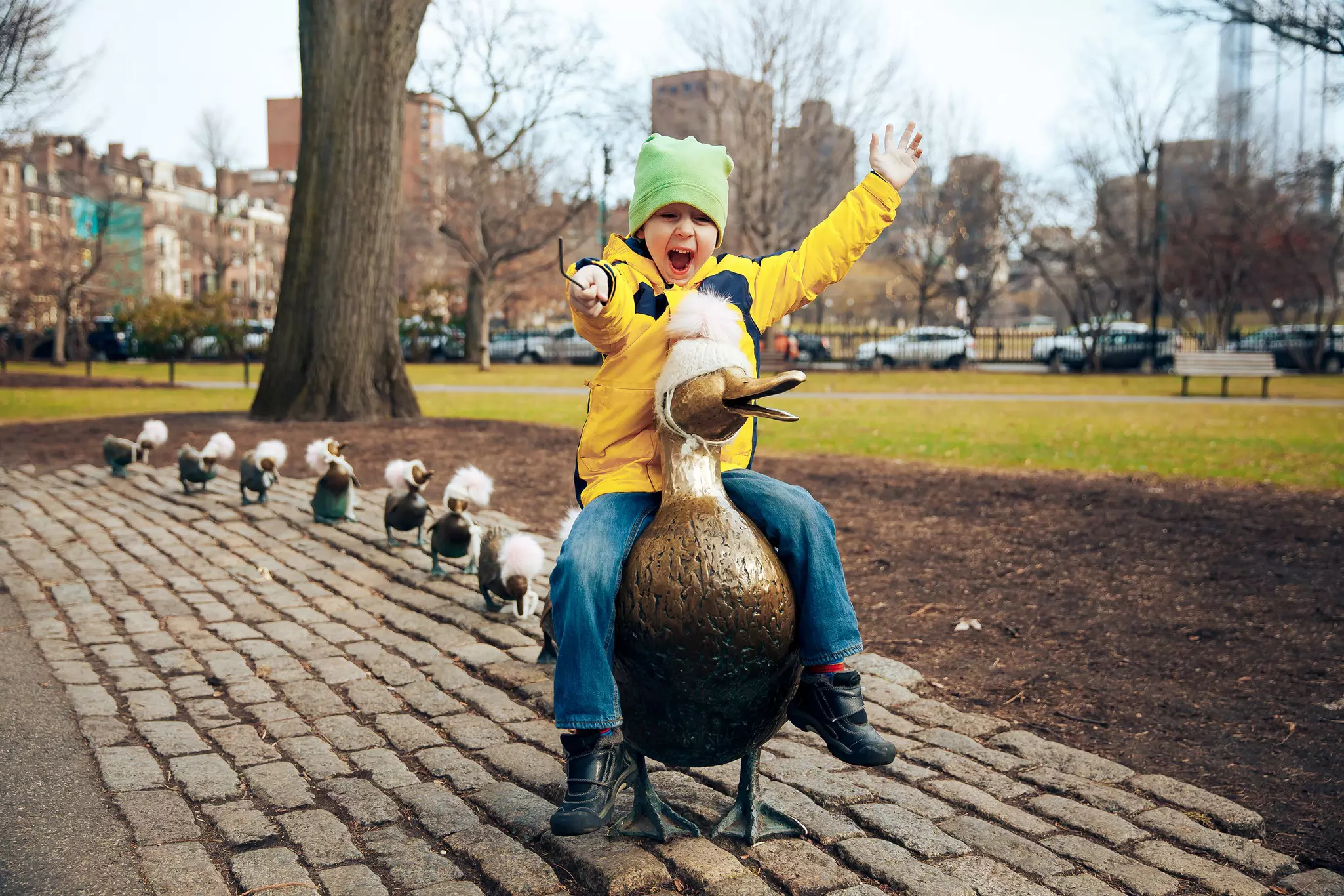 Boston's Public Garden is always a hit with young visitors © EvgeniiAnd / Shutterstock