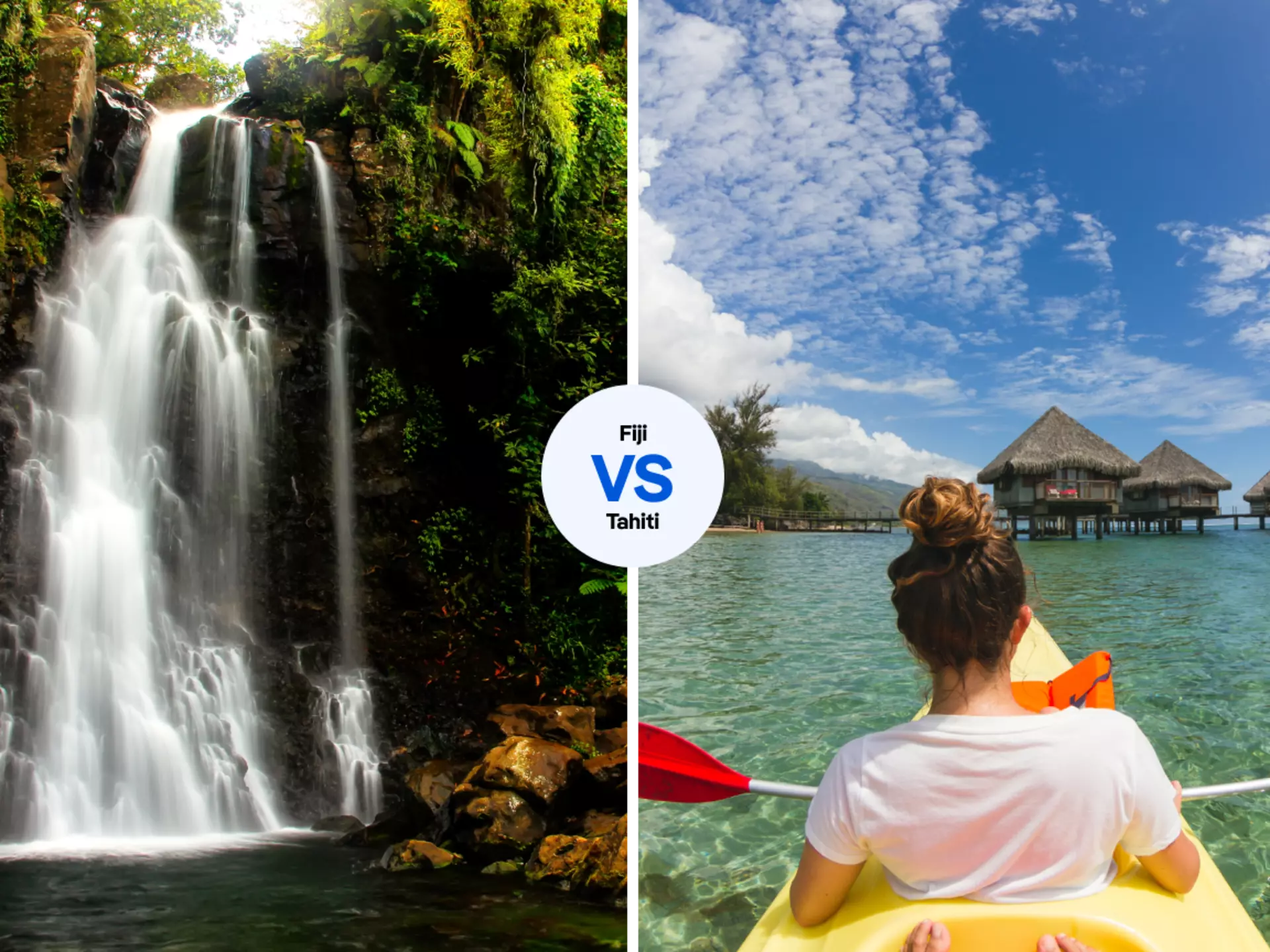 Hike through Bouma National Heritage Park in Fiji, or kayak to your overwater villa in Tahiti? © iStock; Stocksy