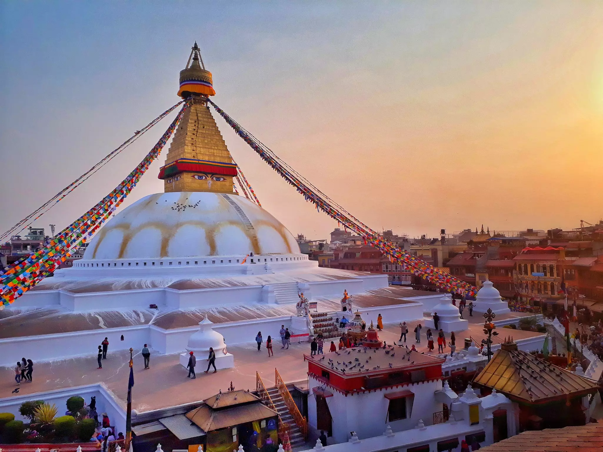 Nice temple in Kathmandu Nepal.