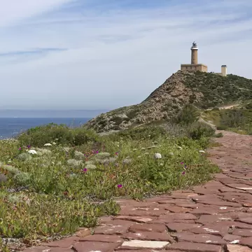 Capo Sandalo Lighthouse St Pietro Island. Southwestern corner of Sardinia, Italy / Capo Sandalo Lighthouse; Shutterstock ID 636351467;