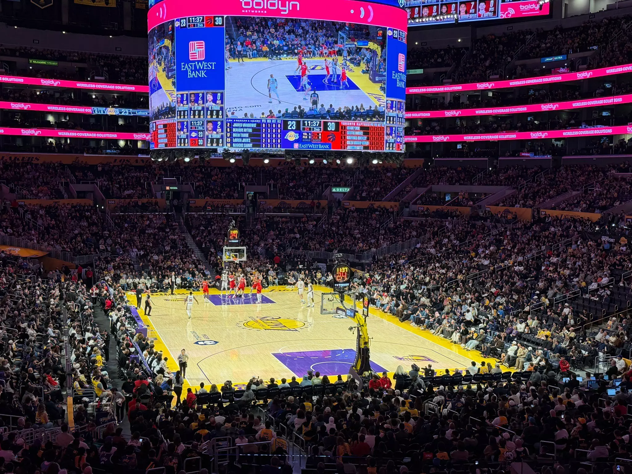 The Los Angeles Lakers play at Crypto.com Arena on January 18, 2026