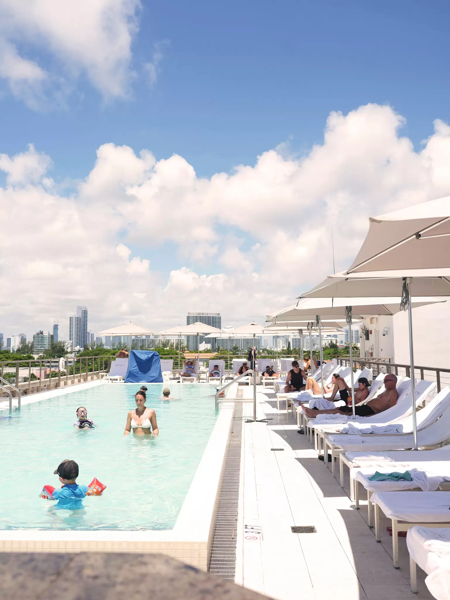Miami, Florida - June 2026
Poolside at the Betsy Hotel in South Beach.