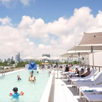 Miami, Florida - June 2026
Poolside at the Betsy Hotel in South Beach.