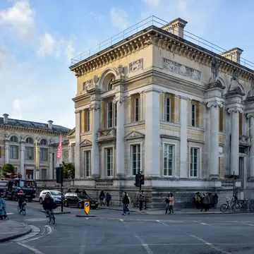 Front entrance to the Ashmolean Museum in Beaumont Street.