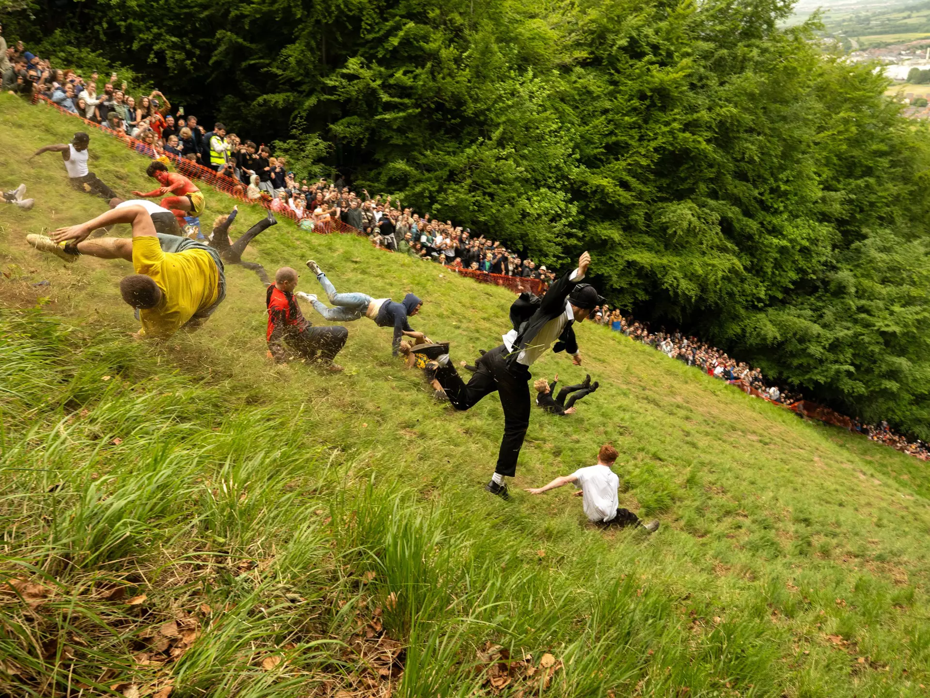 The 2025 Gloucestershire cheese rolling. Rupert Allen