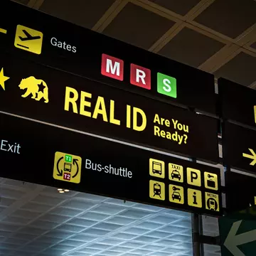 Real ID airport signage. Ivan Marc/Shutterstock
