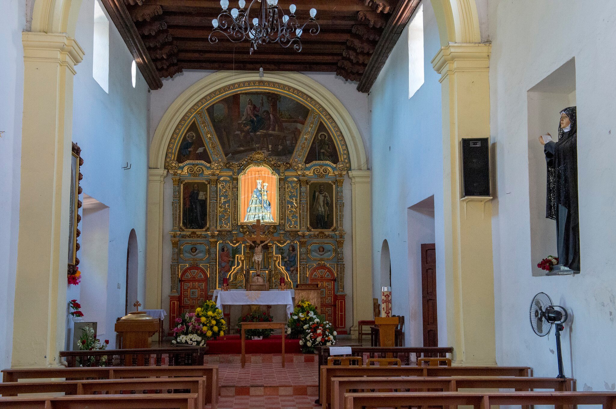 SEA OF CORTEZ, BAJA CALIFORNIA, MEXICO - 2015/02/18: The interior of the Jesuit Mission built in 1697 in Loreto in Baja California, Mexico. (Photo by Wolfgang Kaehler/LightRocket via Getty Images)