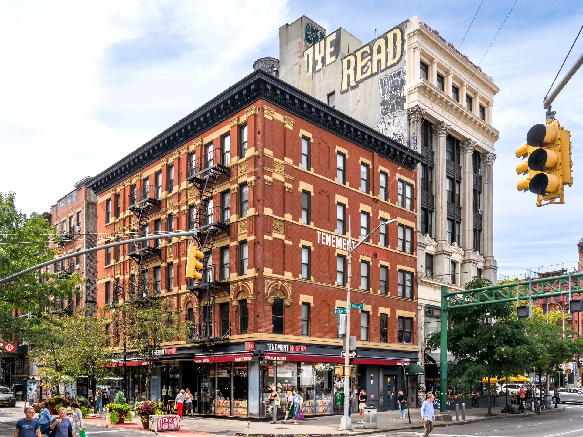 Lower East Side Tenement Museum located at 97 and 103 Orchard Street in the Lower East Side neighborhood of Manhattan, New York City, is a National Historic Site.