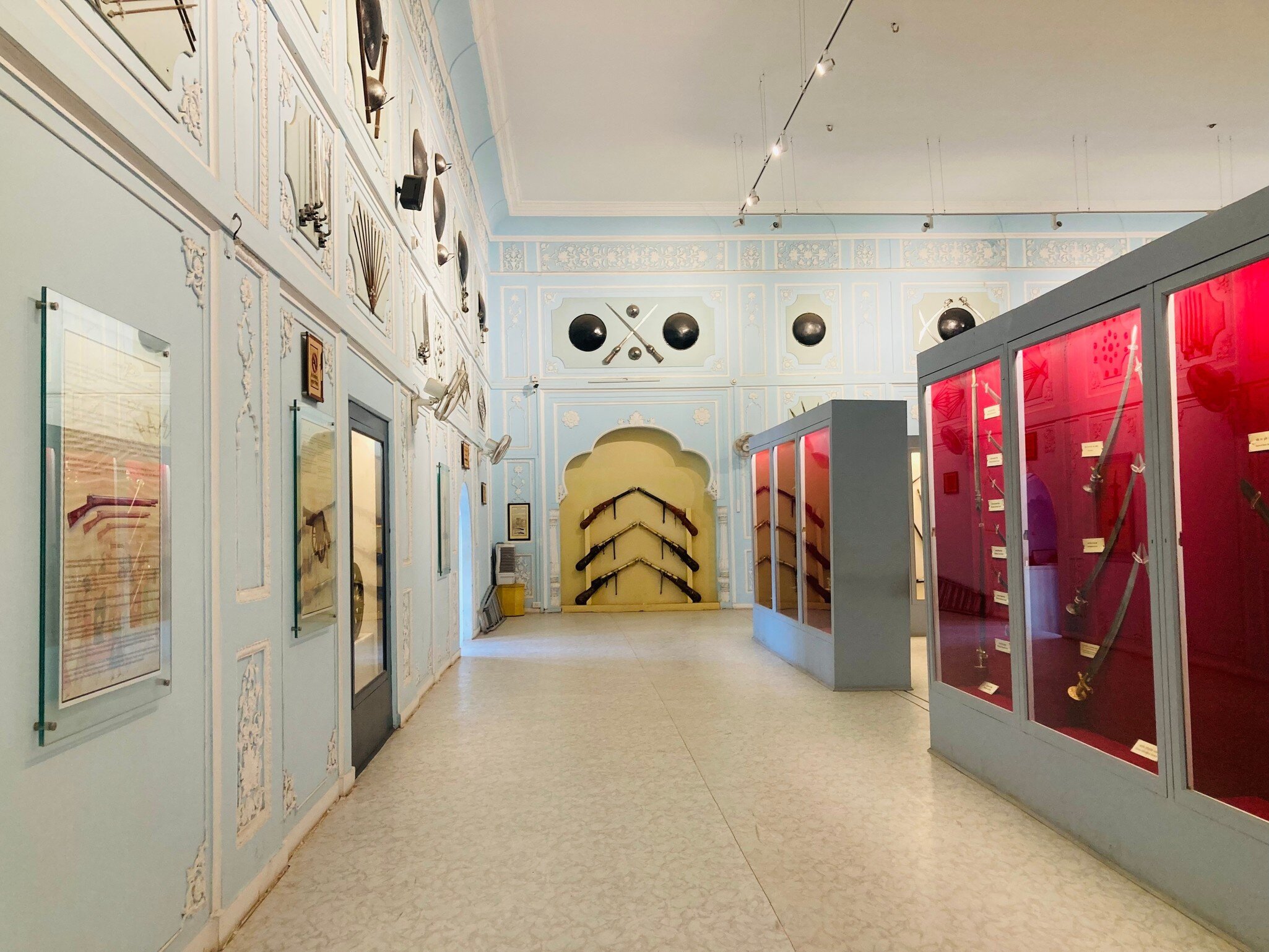 Alwar Museum Interior in Alwar, Rajasthan, India.