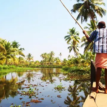 Houseboat tour through the backwaters of Kerala, India
75346945
day, ship, lake, asia, boat, trip, palm, india, green, river, south, canoe, grass, canal, plant, water, cruise, narrow, travel, stream, summer, kerala, indian, beauty, nature, exotic, jungle, aquatic, holiday, village, coconut, country, tourism, journey, tropical, romantic, vacation, navigable, houseboat, transport, landscape, freshwater, backwaters, relaxation, traditional, environment