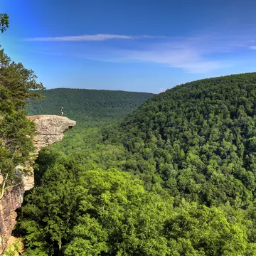 Hiker on Cliff