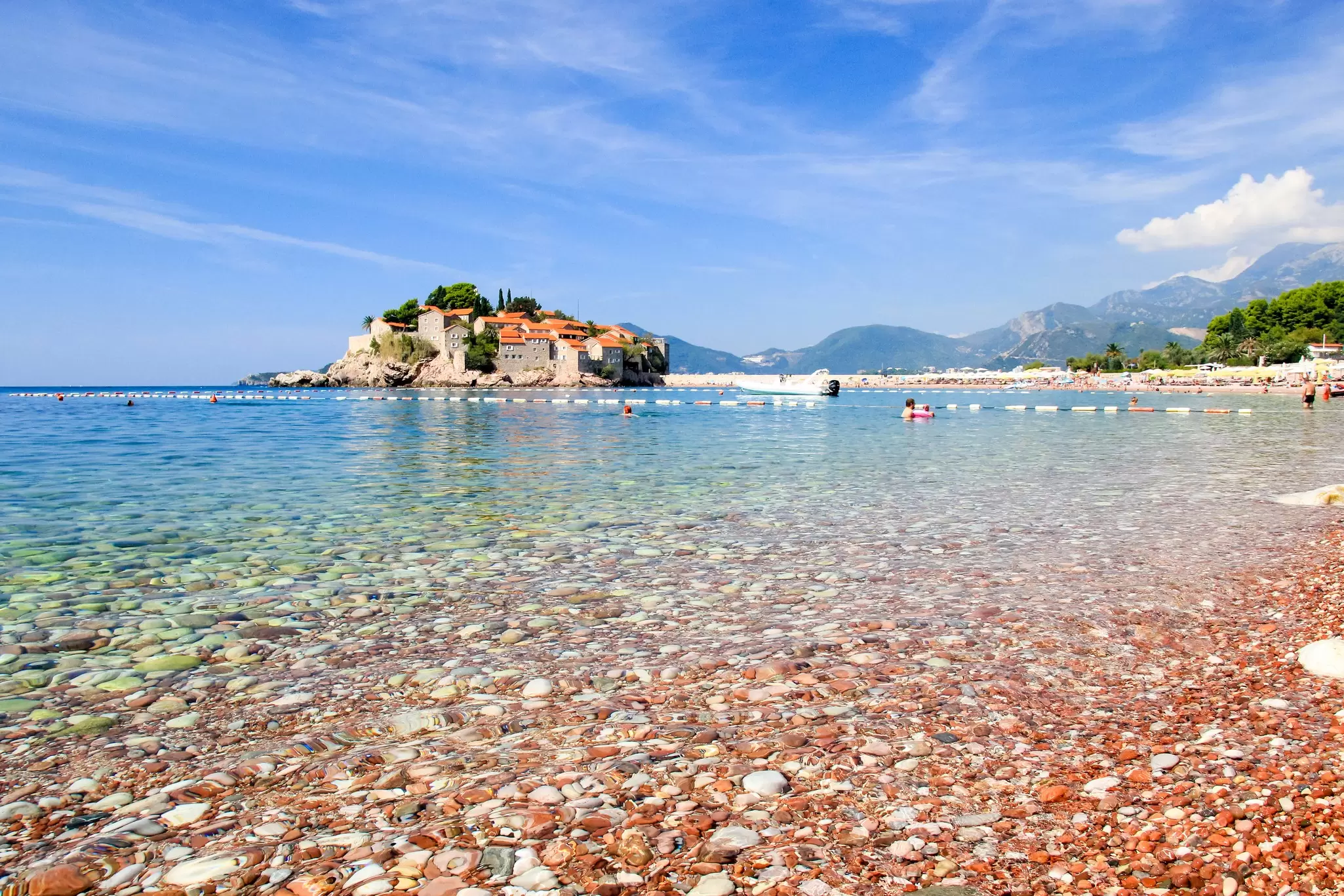 Sveti Stefan, home to some of Montenegro's most scenic beaches. Andrei Troitskiy/Getty Images