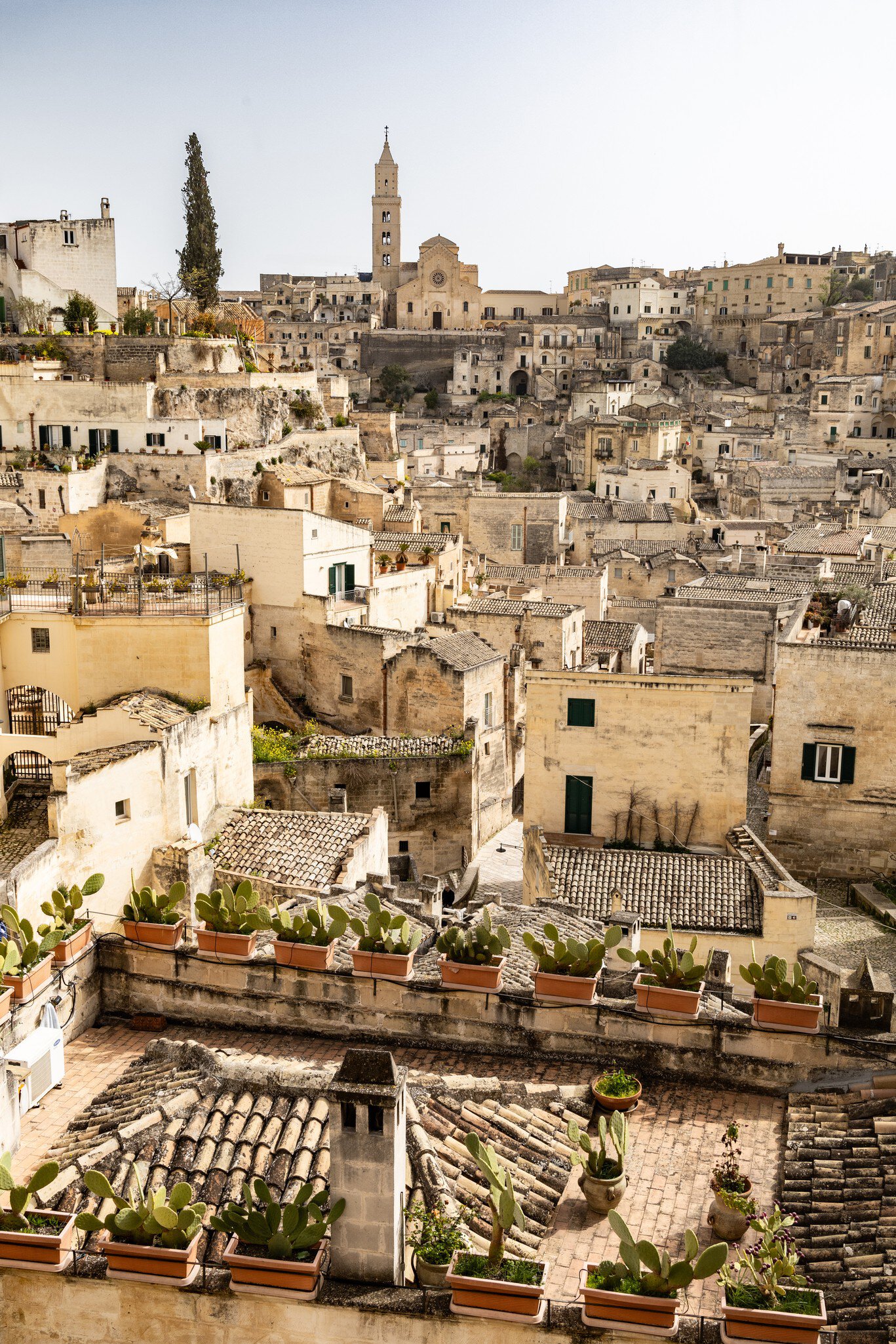 Scenic Overlook of Matera's Historic Sassi
