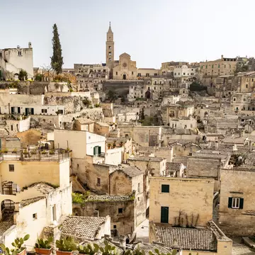 Scenic Overlook of Matera's Historic Sassi