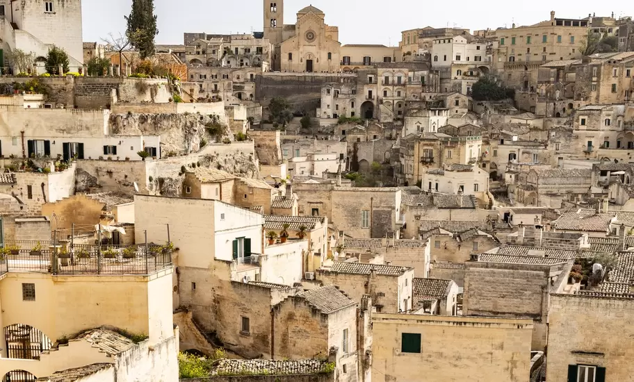 Scenic Overlook of Matera's Historic Sassi