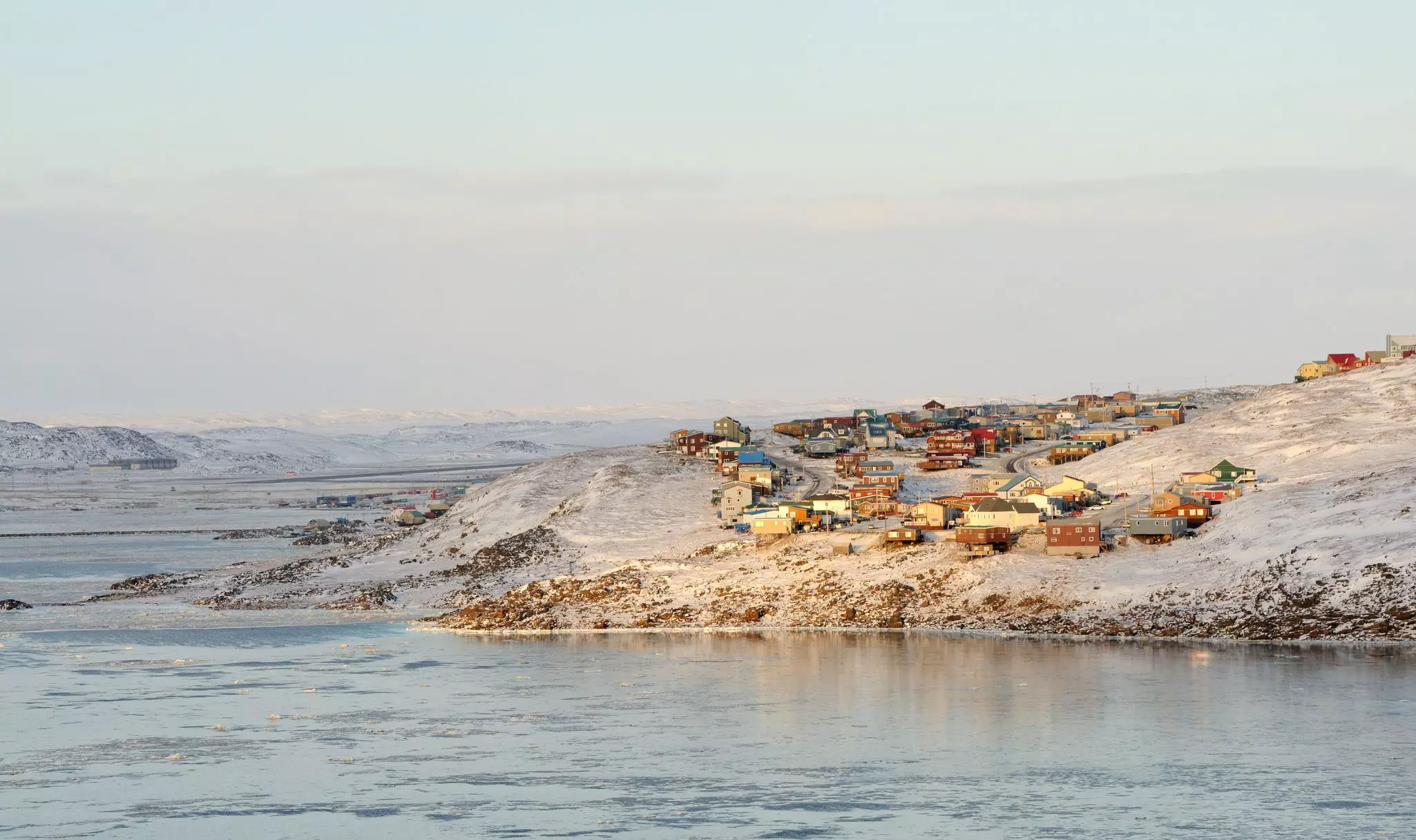 Iqaluit on Frobisher Bay in the Canadian Arctic.