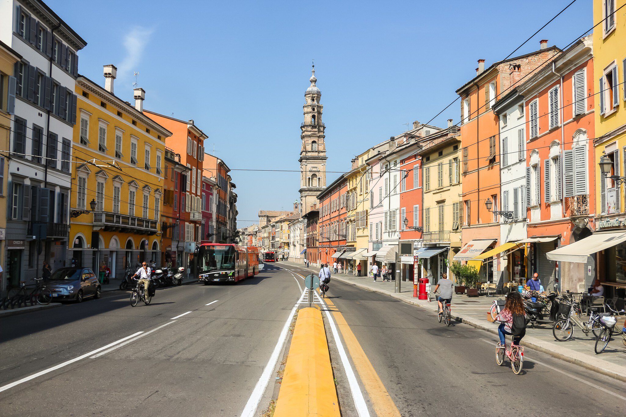 Parma, Italy - Circa September 2018. Beautiful architecture of Parma city centre.; Shutterstock ID 1717001980;