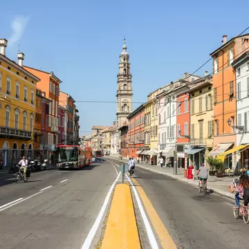 Parma, Italy - Circa September 2018. Beautiful architecture of Parma city centre.; Shutterstock ID 1717001980;