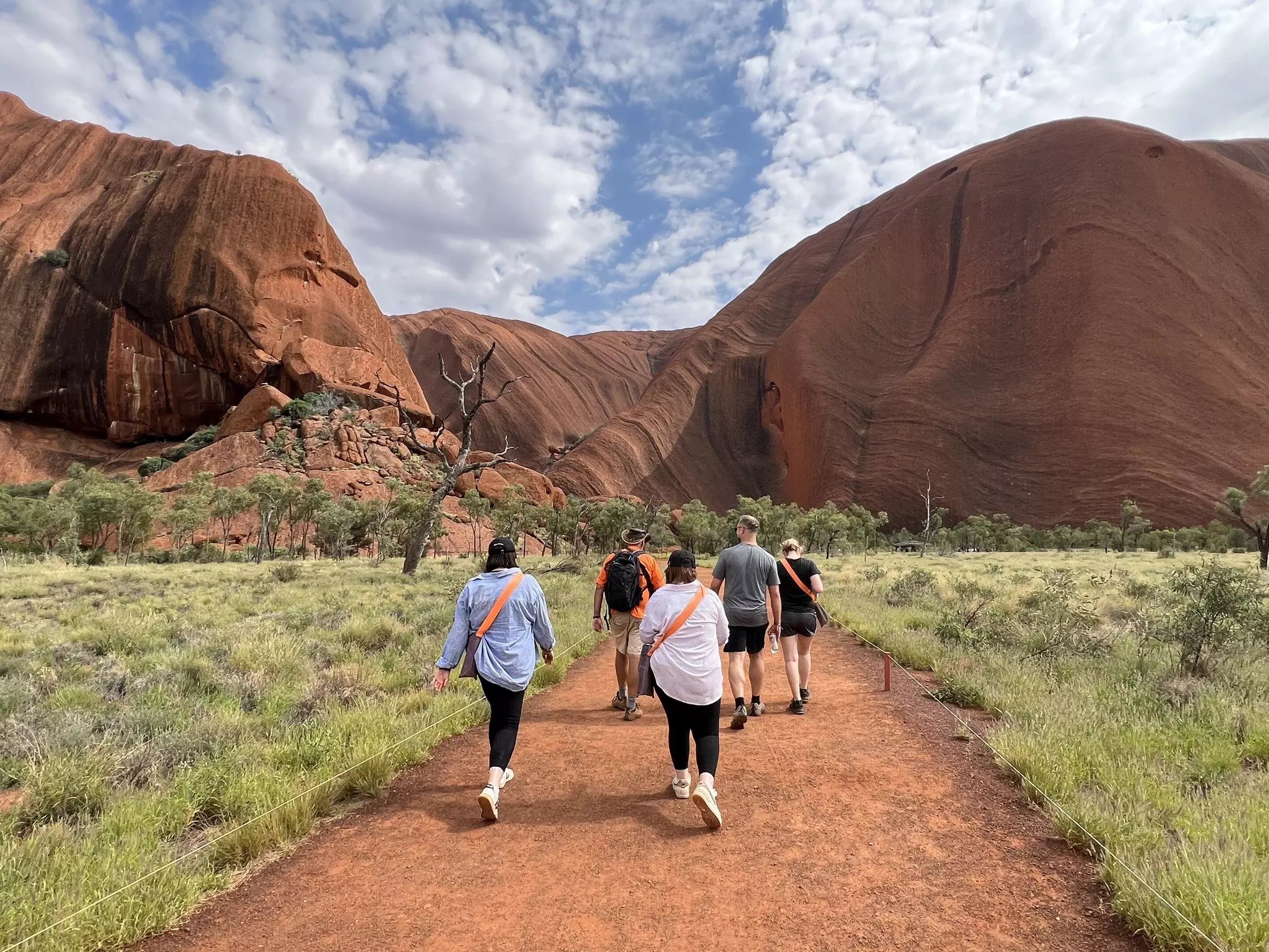 People walking in Uluru-Kata Tjuta National Park