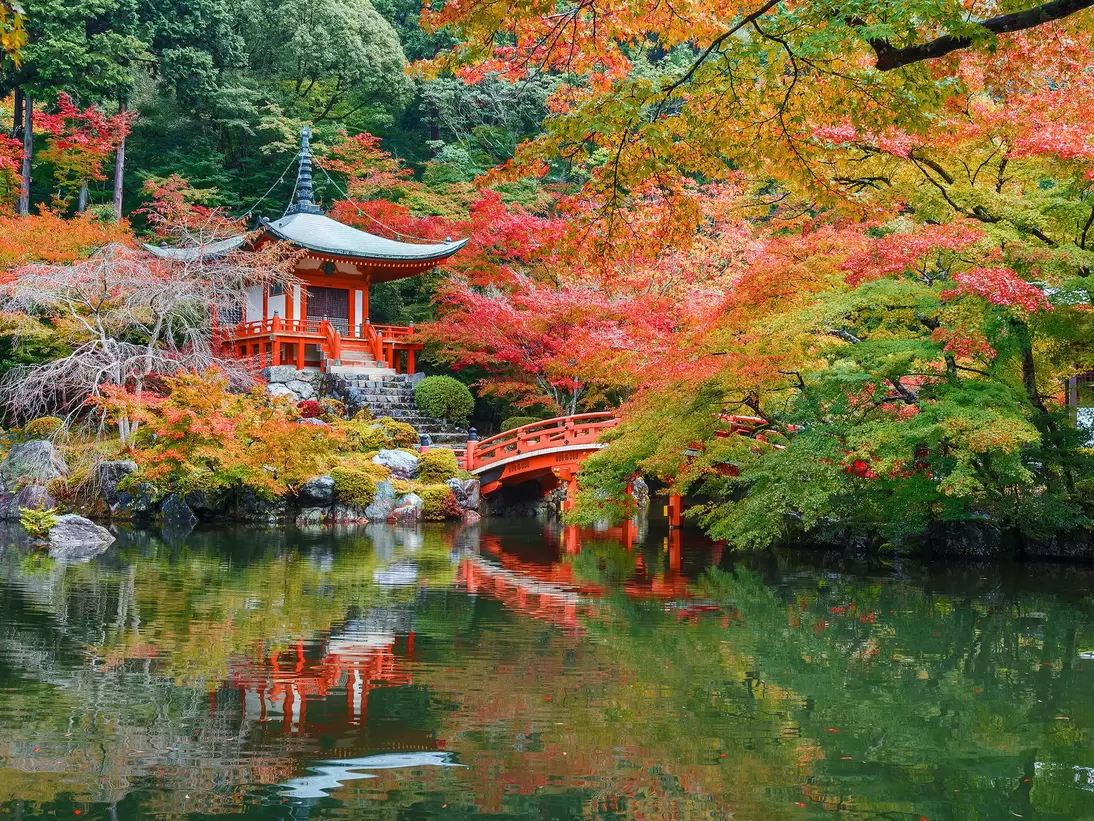 Autumn at Daigoji Temple in Kyoto, Japan