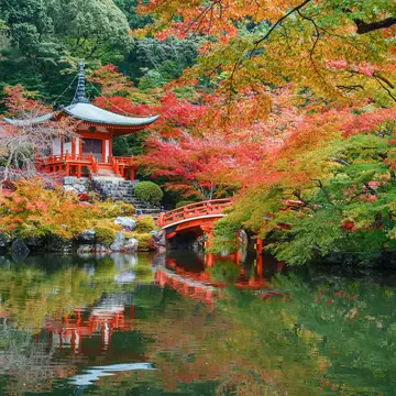 Autumn at Daigoji Temple in Kyoto, Japan
