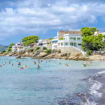 Spain, Mallorca, view to beach of Sant Elm