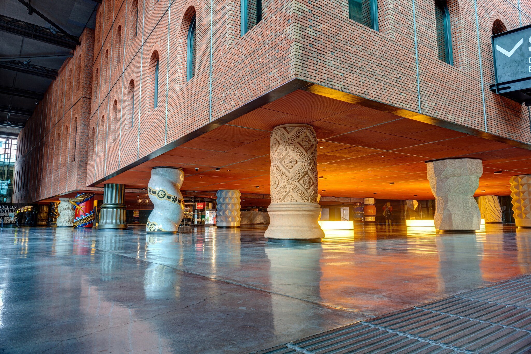 Interior view of the Azkuna Zentroa – a multi-purpose venue designed by Philippe Starck – in Bilbao, Spain.