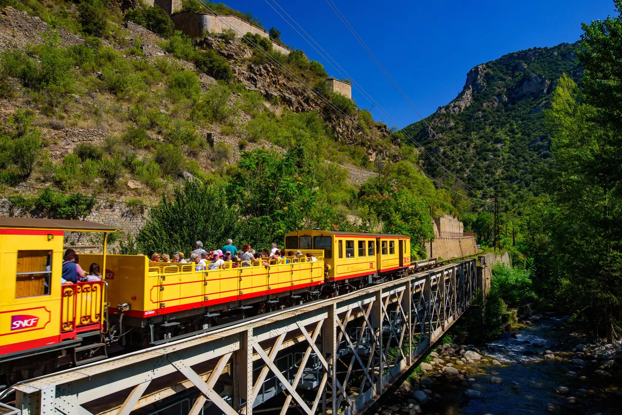 Journey through the French Pyrenees on Le Train Jaune (AKA The Canary). Getty Images