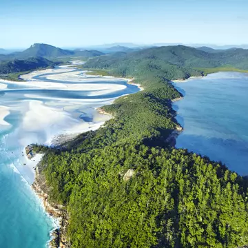 Overview of Hill Inlet estuary and rainforest.
Lonely Planet Traveller Magazine, Issue 48, Queensland, The perfect trip