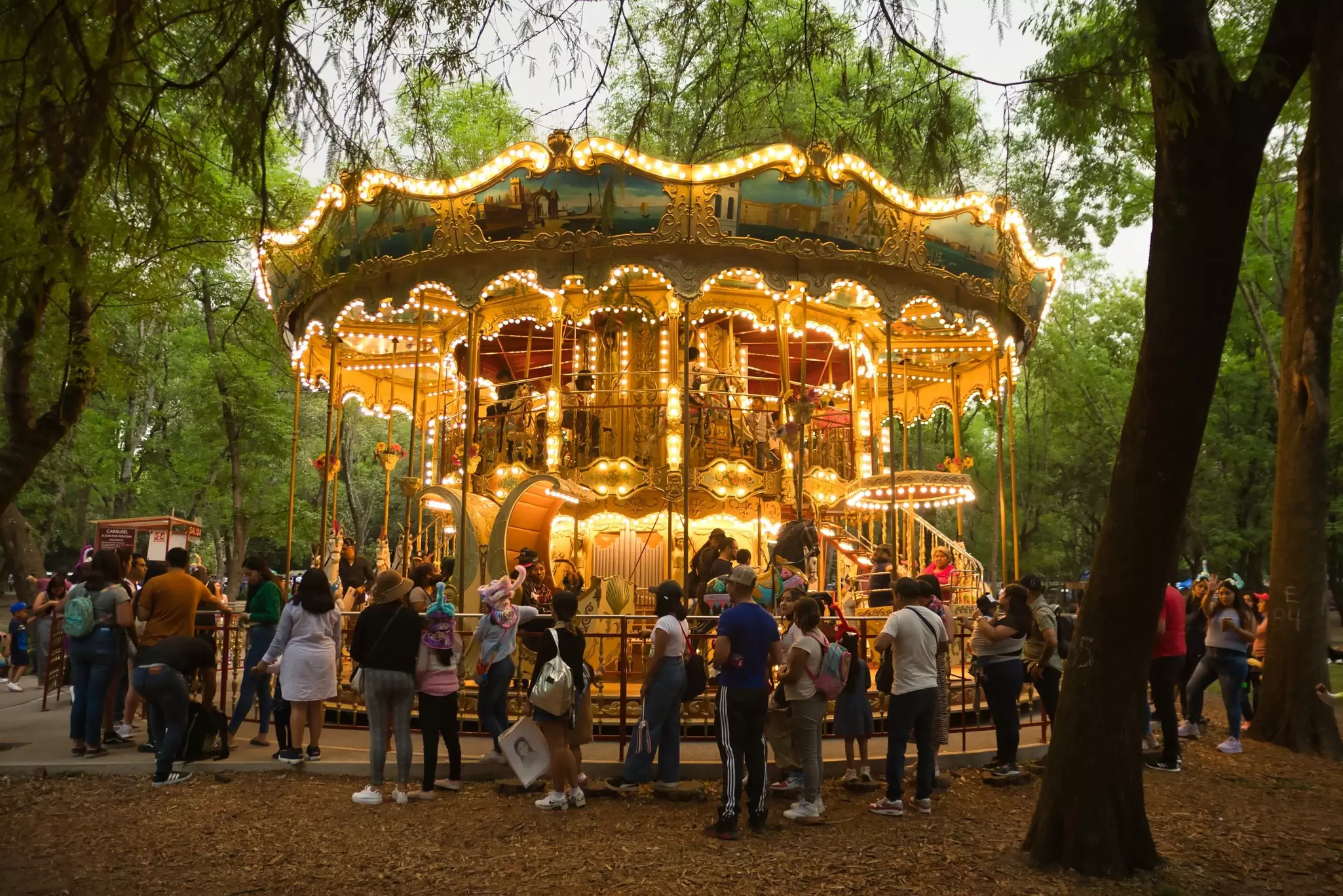 The carousel in Bosque de Chapultepec, Mexico City. Gill_figueroa/Shutterstock