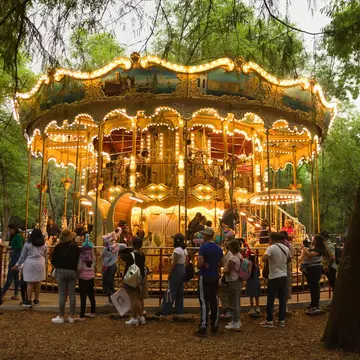 The carousel in Bosque de Chapultepec, Mexico City. Gill_figueroa/Shutterstock