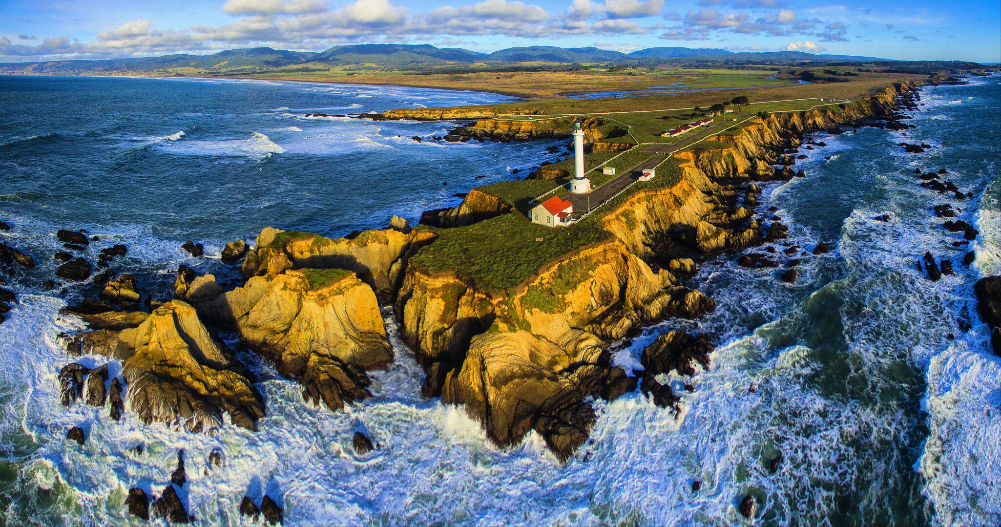 Point Arena Lighthouse in California is the tallest on the US West Coast.