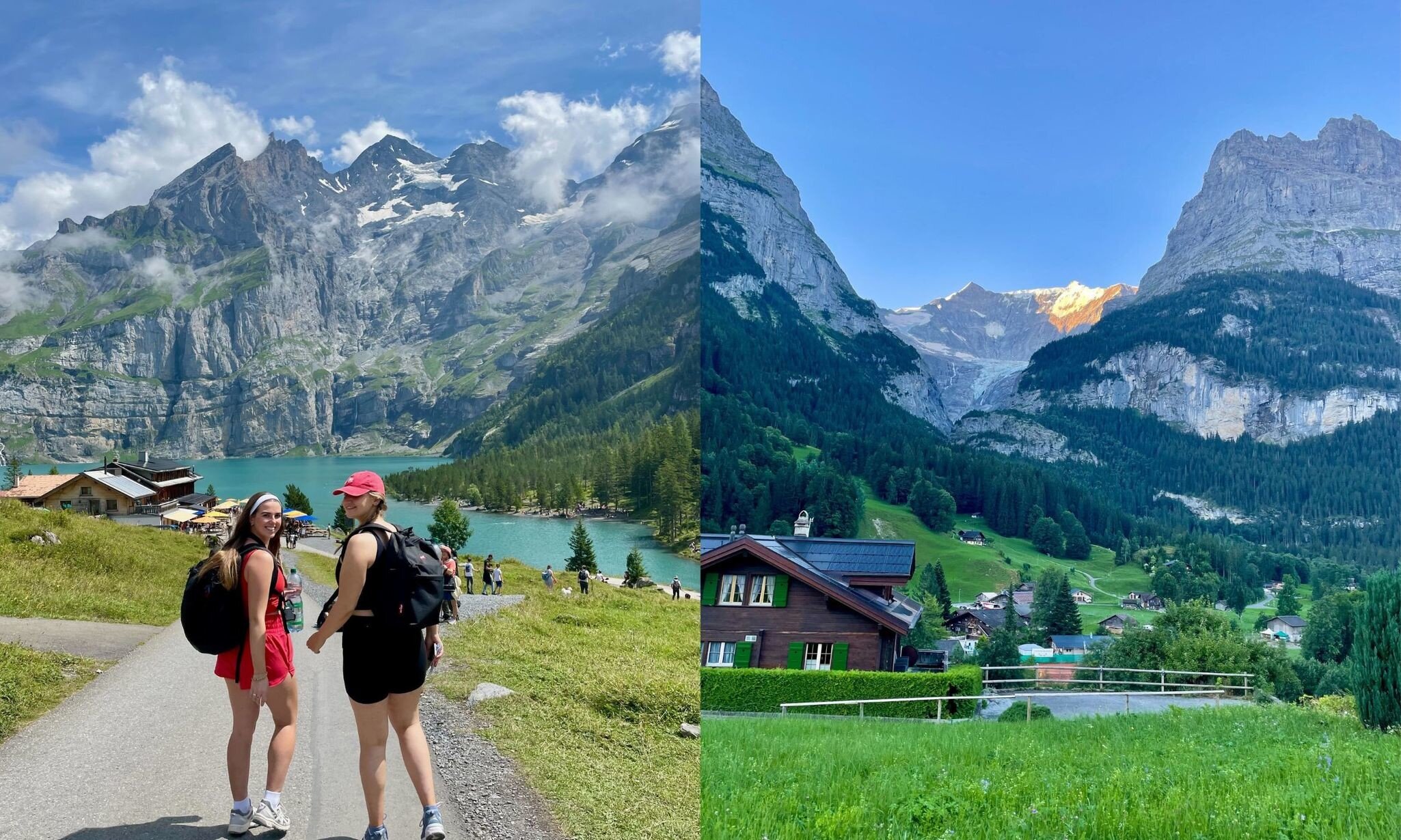Aoife and friends in Switerland.