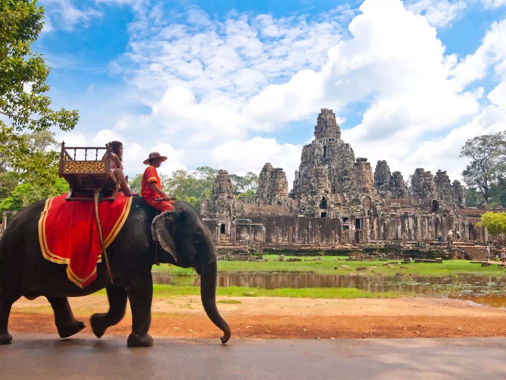 SIEM REAP, CAMBODIA - SEP 9:Visitor at the bayon on Sep 9, 2012 in Angkor. Angkor was inscribed on the UNESCO World Heritage List in 1992. is one of the four major miracle in Oriental.
114723055
wat, old, art, head, stone, relic, bayon, khmer, faces, angkor, travel, statue, lconic, unesco, famous, temple, person, smiley, scenic, buddha, carving, traffic, history, tourism, ancient, landmark, elephant, building, buddhism, heritage, religion, cambodge, monument, cambodia, sculpture, religious, pilgrimage, mysterious, archeology, monumental, meditation, siem reap, spirituality, angkor wat, architecture, stone faces, bayon temple