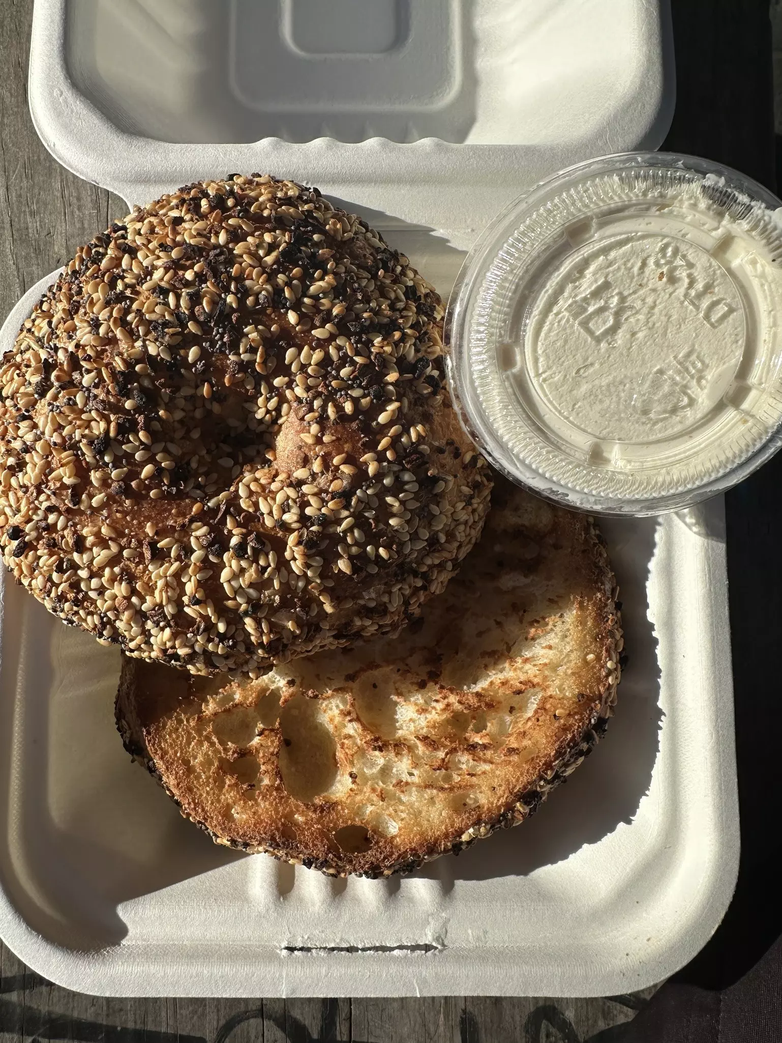 Bagel from Apollo Bagels in New York City