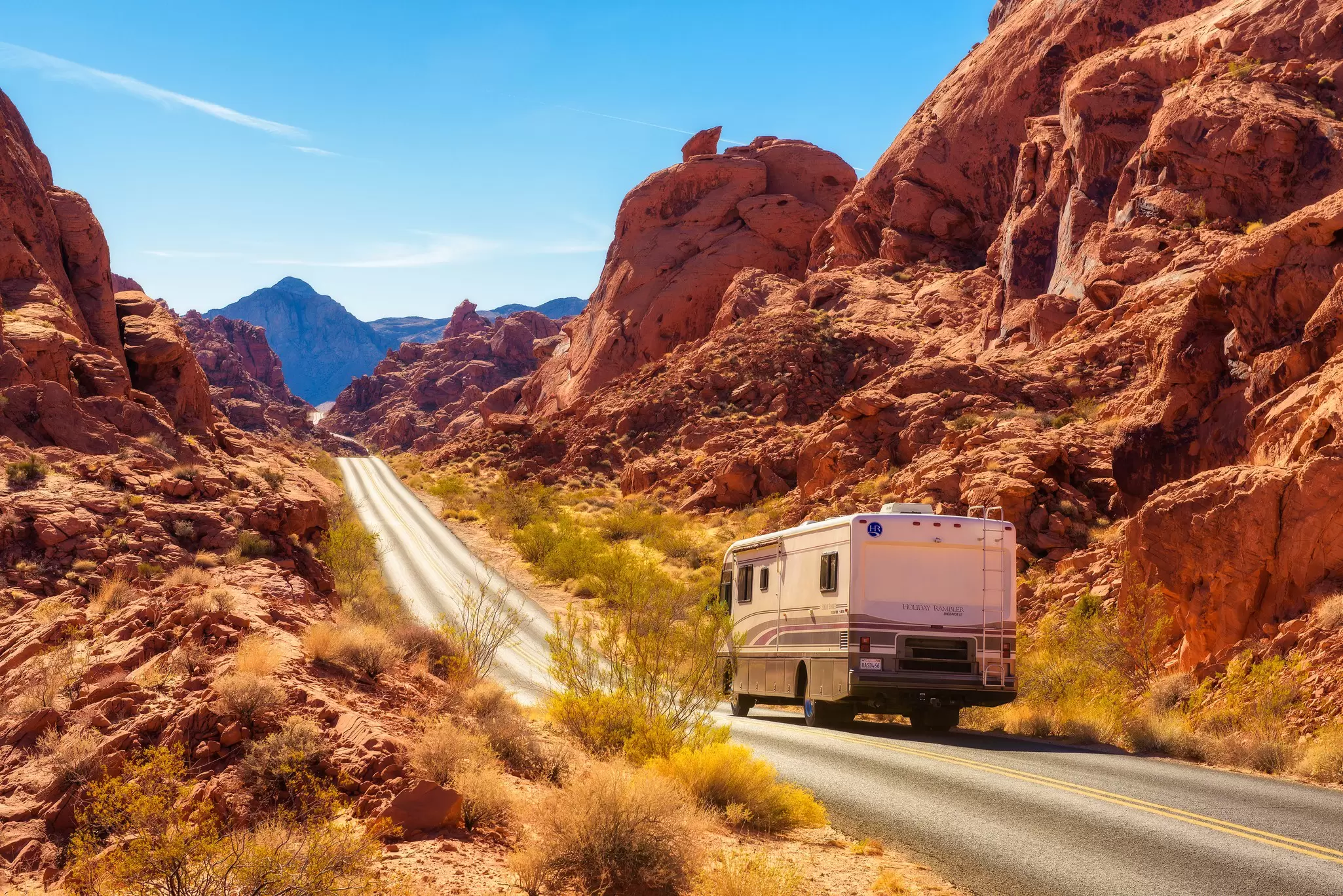 The scenic highways of the Southwestern USA were made for road trips. Nick Fox/Shutterstock