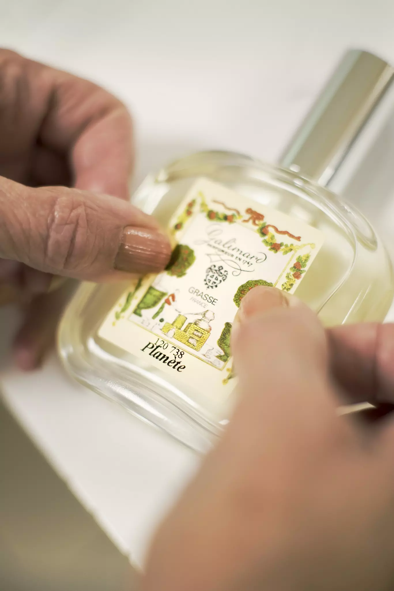 A finished bottle of custom perfume at Galimard in Grasse. Philip Lee Harvey / Lonely Planet