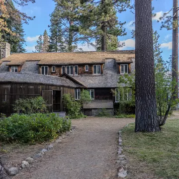 A historic building at Tallac Historic Site, Lake Tahoe, California