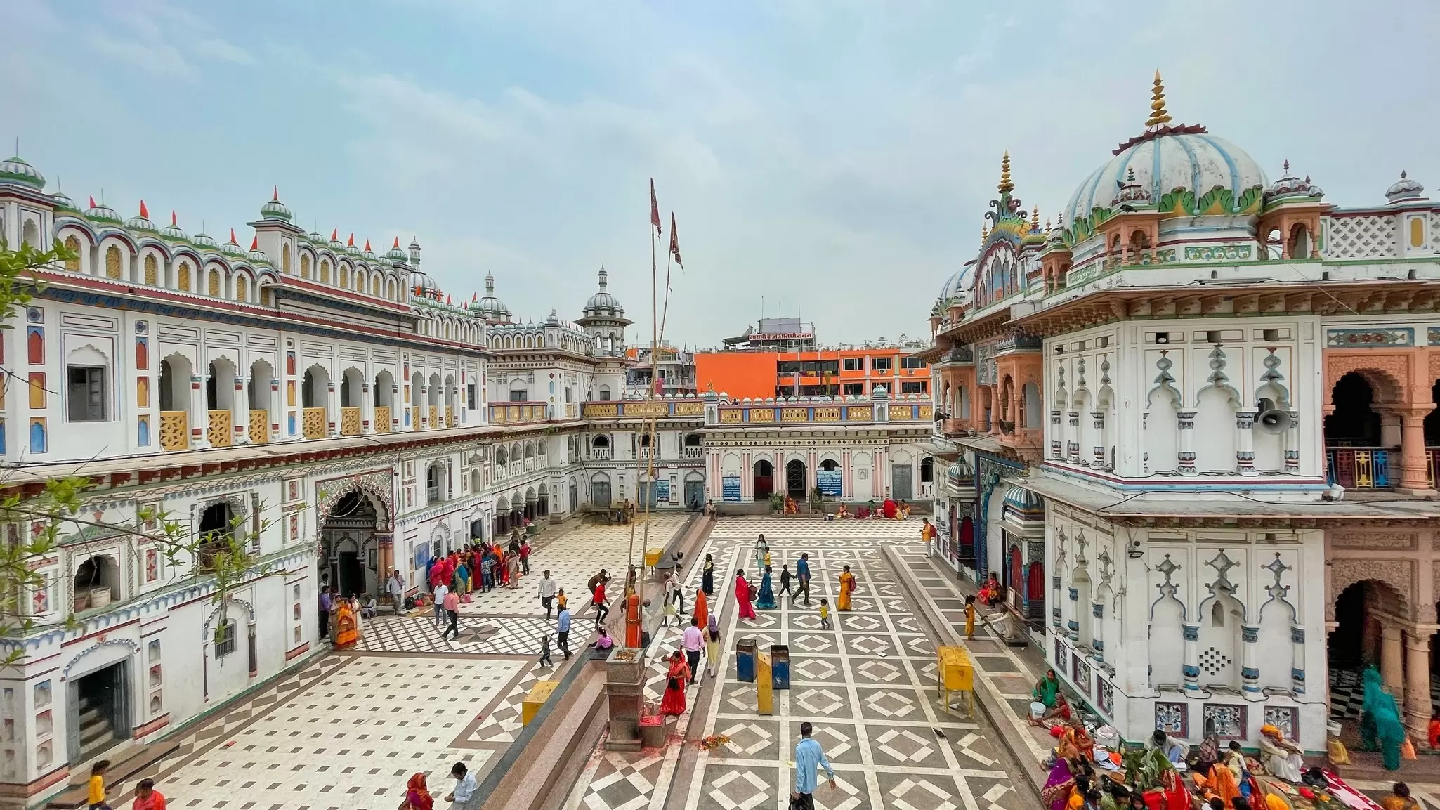 Janaki Mandir, a Hindu temple dedicated to Goddess Sita, in Janakpur, Nepal. Arnav Pratap Singh/Shutterstock 