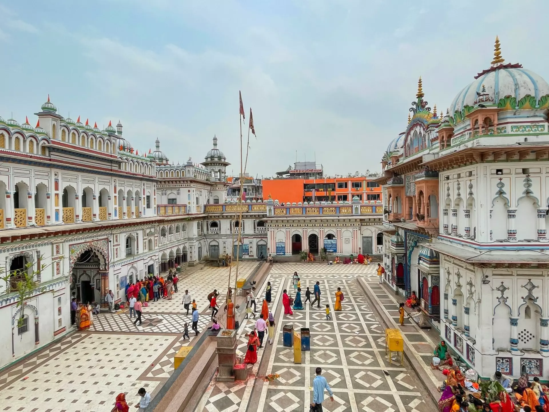 Janaki Mandir, a Hindu temple dedicated to Goddess Sita, in Janakpur, Nepal. Arnav Pratap Singh/Shutterstock 