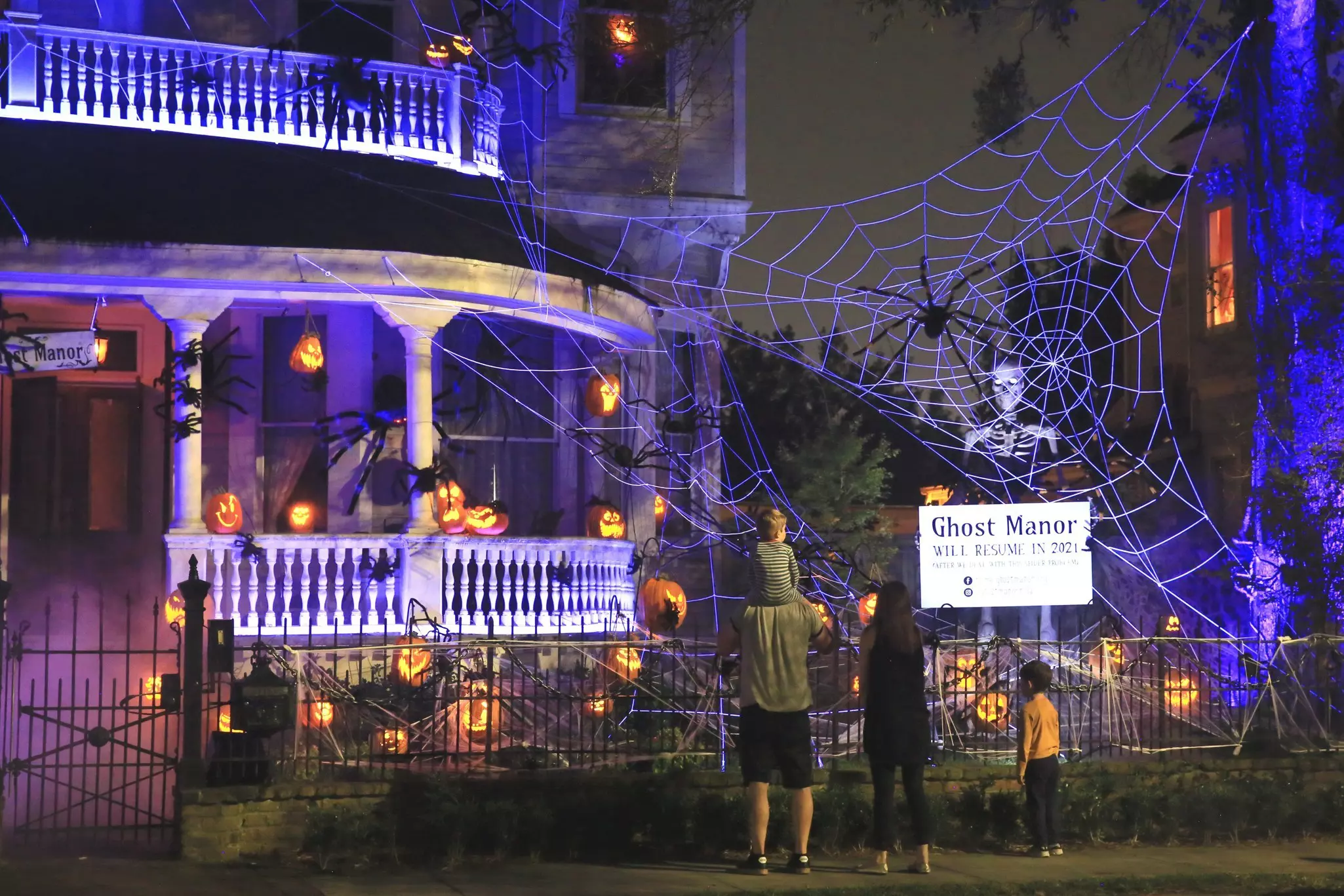 A historic New Orleans mansion decked out for Halloween © Xinhua News Agency / Getty Images